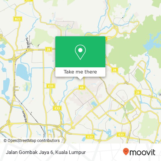 Peta Jalan Gombak Jaya 6