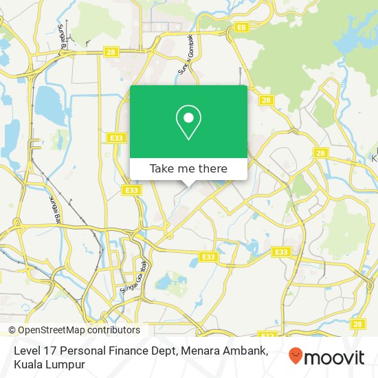 Level 17 Personal Finance Dept, Menara Ambank map