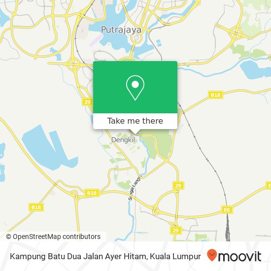 Kampung Batu Dua Jalan Ayer Hitam map