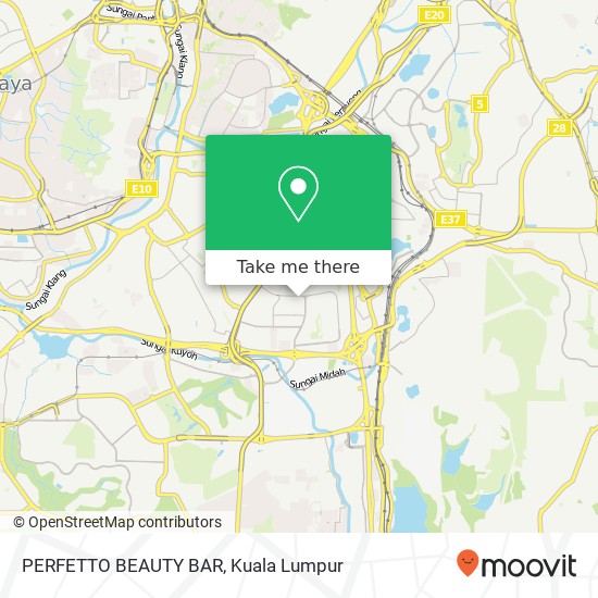 PERFETTO BEAUTY BAR map