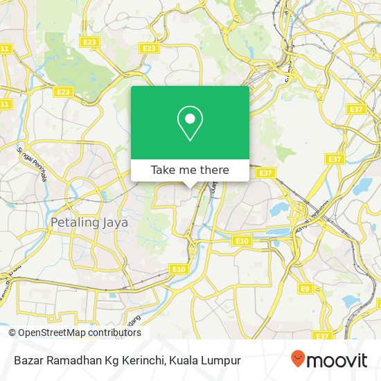 Bazar Ramadhan Kg Kerinchi map