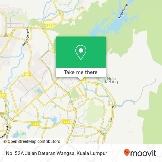 No. 52A Jalan Dataran Wangsa map