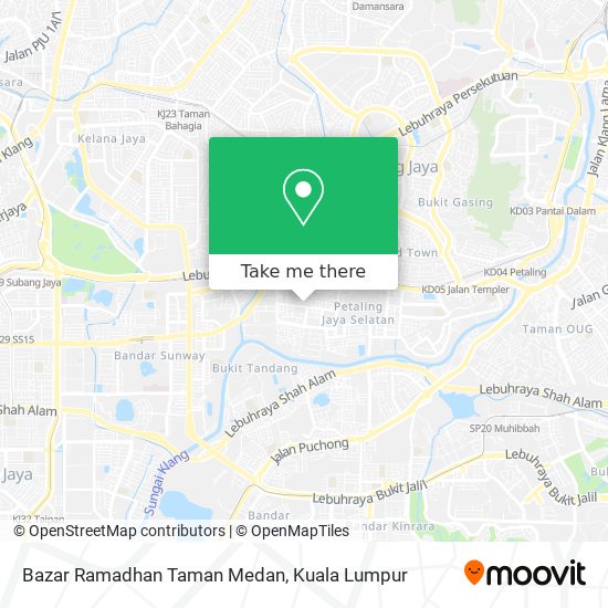Bazar Ramadhan Taman Medan map
