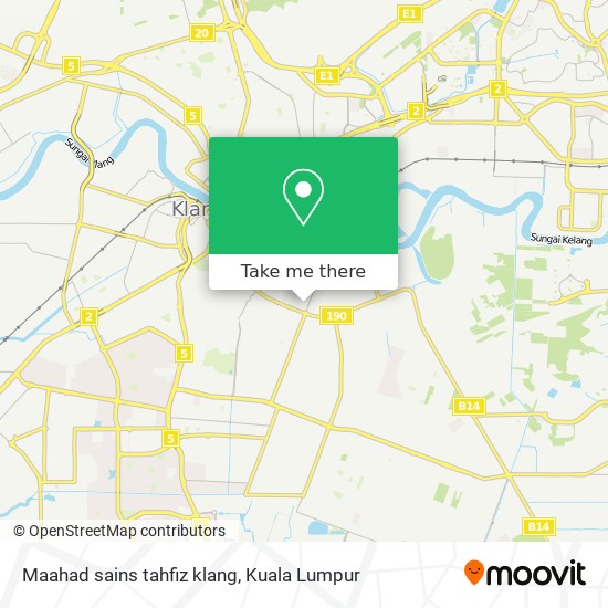 Maahad sains tahfiz klang map