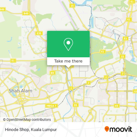 Hinode Shop map