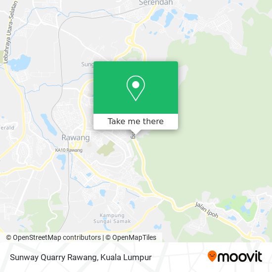 Sunway Quarry Rawang map