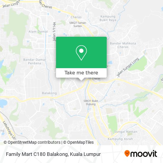 Family Mart C180 Balakong map