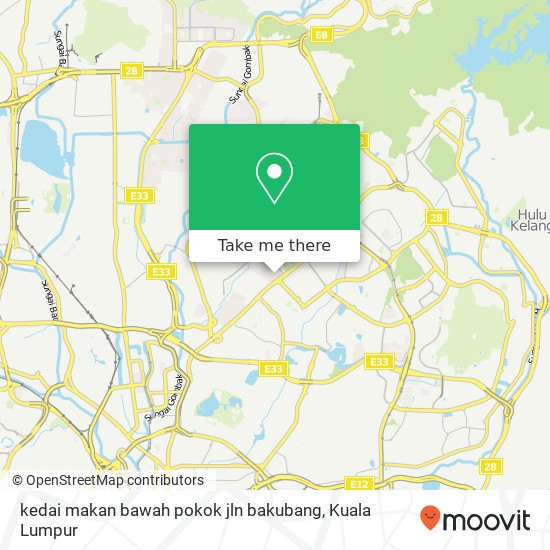 kedai makan bawah pokok jln bakubang map