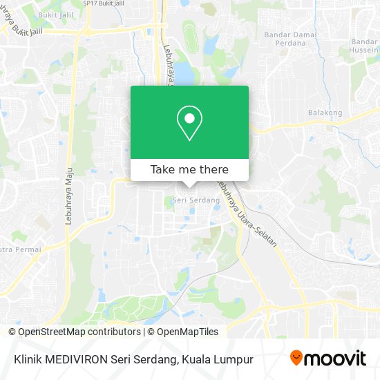 Klinik MEDIVIRON Seri Serdang map