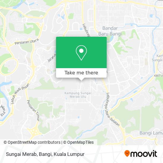 Sungai Merab, Bangi map