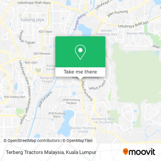 Peta Terberg Tractors Malaysia