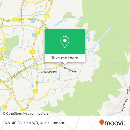 No. 40 G Jalan 6/3 map