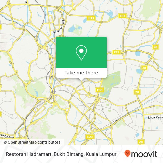 Peta Restoran Hadramart, Bukit Bintang