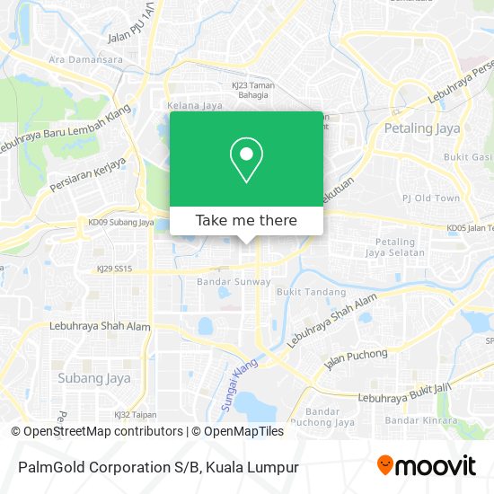 PalmGold Corporation S/B map