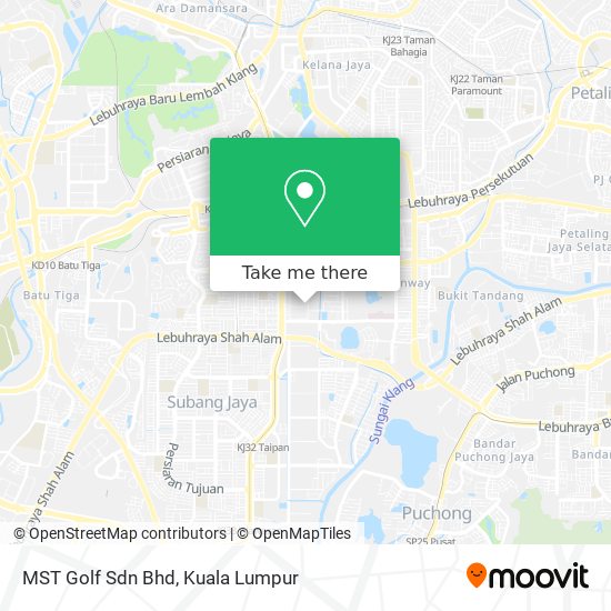 MST Golf Sdn Bhd map