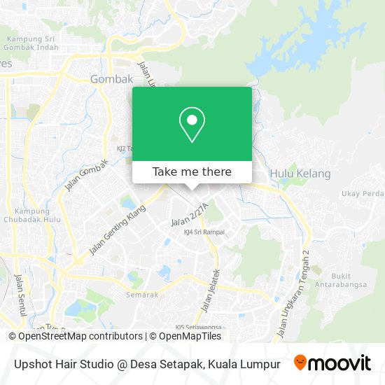 Upshot Hair Studio @ Desa Setapak map