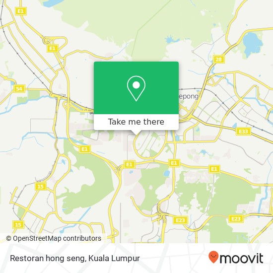 Restoran hong seng map