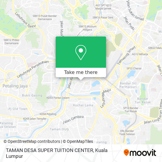 TAMAN DESA SUPER TUITION CENTER map