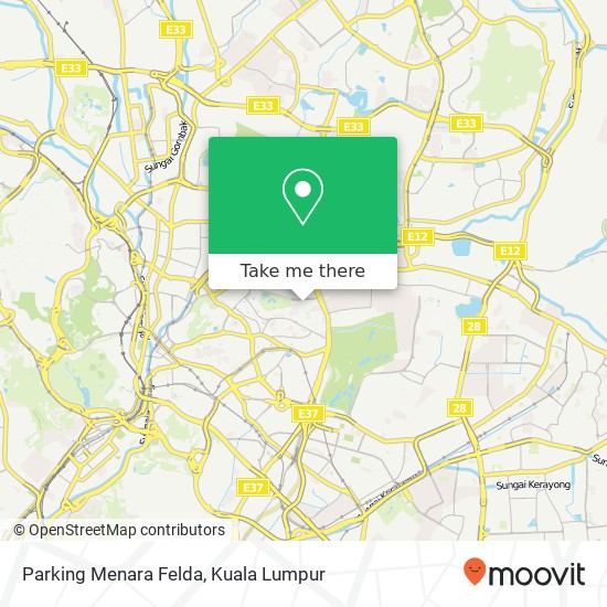 Parking Menara Felda map