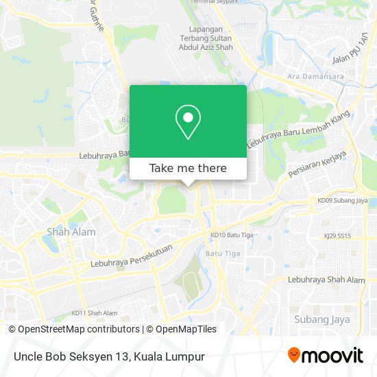 Uncle Bob Seksyen 13 map