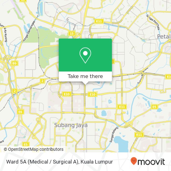 Ward 5A (Medical / Surgical A) map