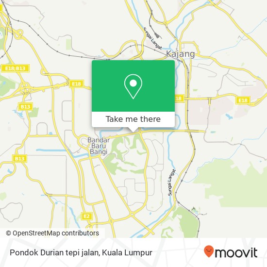 Pondok Durian tepi jalan map