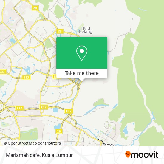 Peta Mariamah cafe