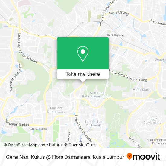 Peta Gerai Nasi Kukus @ Flora Damansara