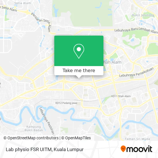 Lab physio FSR UITM map