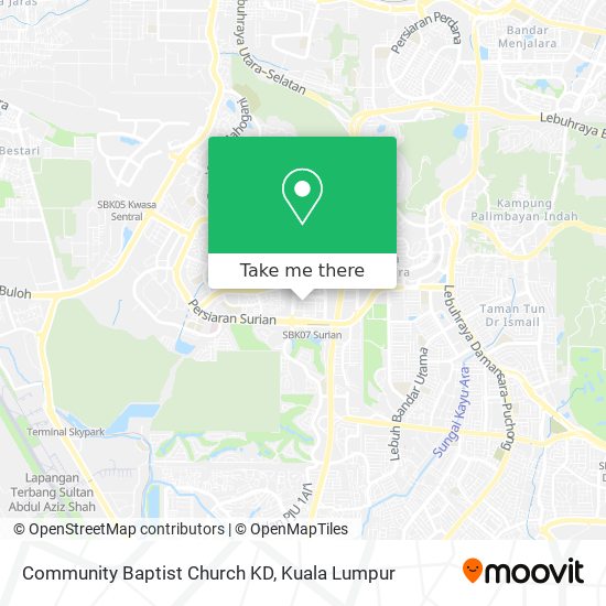 Community Baptist Church KD map