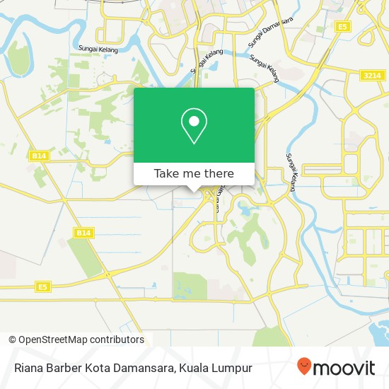 Riana Barber Kota Damansara map