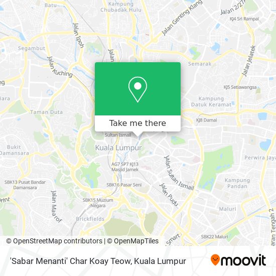 'Sabar Menanti' Char Koay Teow map