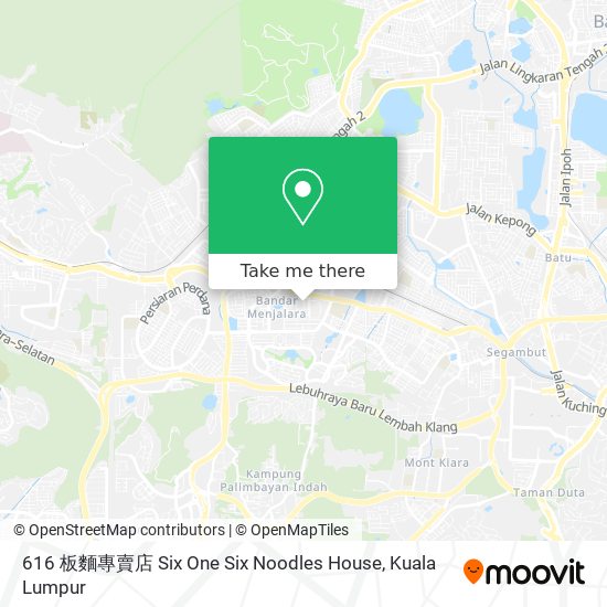 616 板麵專賣店 Six One Six Noodles House map