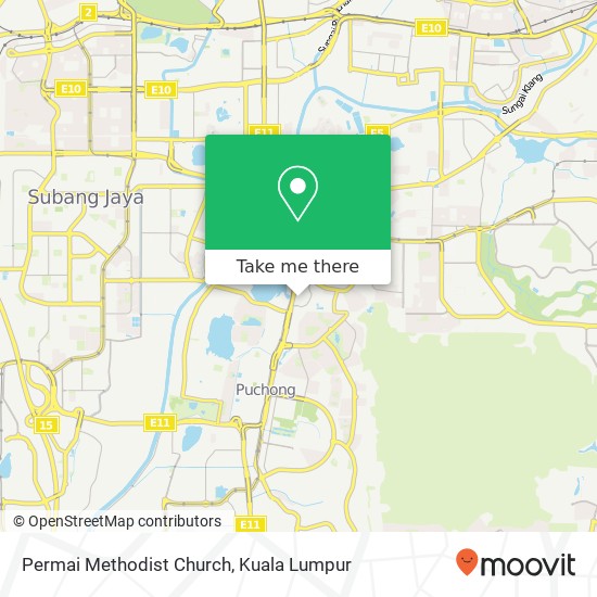 Permai Methodist Church map