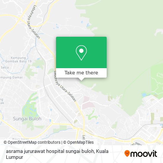 Peta asrama jururawat hospital sungai buloh