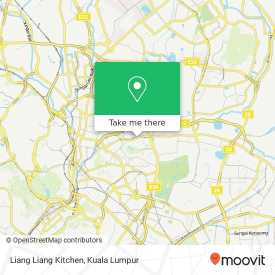 Liang Liang Kitchen map