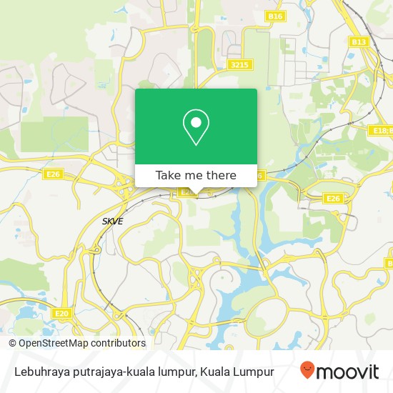 Peta Lebuhraya putrajaya-kuala lumpur