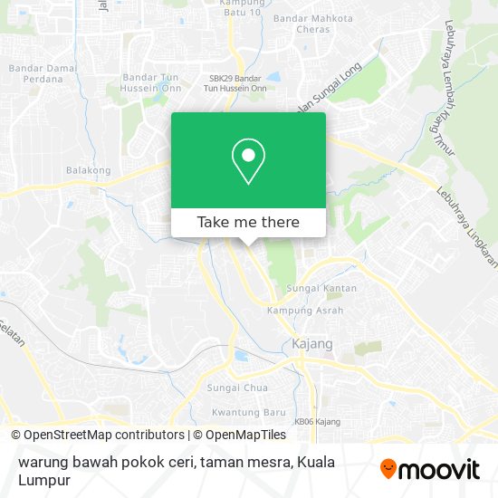 warung bawah pokok ceri, taman mesra map