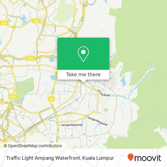 Traffic Light Ampang Waterfront map