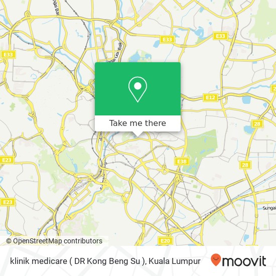 klinik medicare ( DR Kong Beng Su ) map