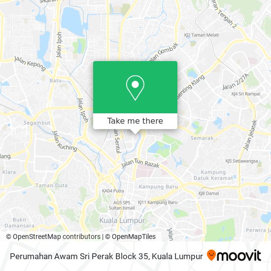 Peta Perumahan Awam Sri Perak Block 35