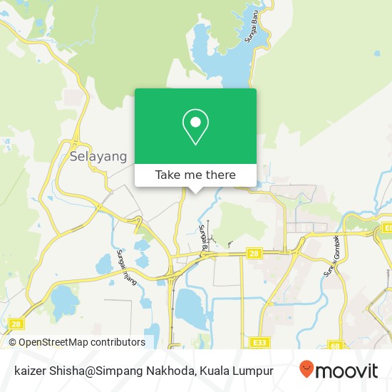 Peta kaizer Shisha@Simpang Nakhoda