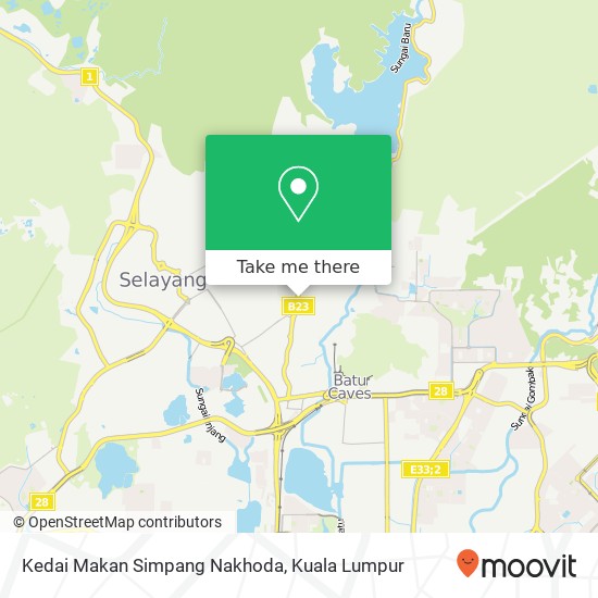 Peta Kedai Makan Simpang Nakhoda