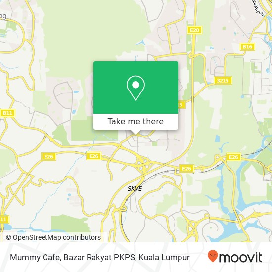 Mummy Cafe, Bazar Rakyat PKPS map