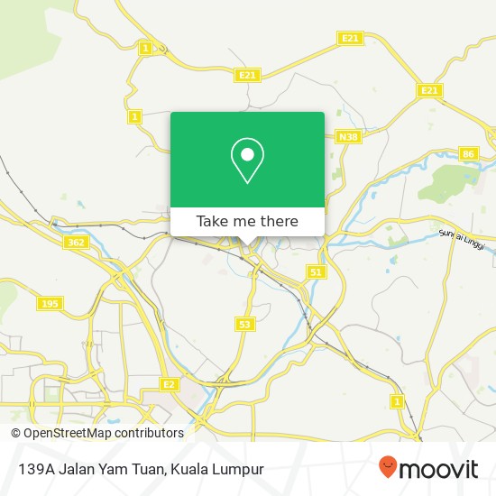 Peta 139A Jalan Yam Tuan