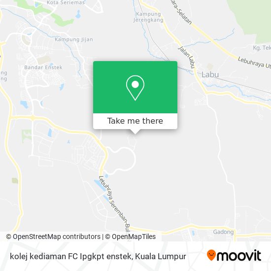 kolej kediaman FC Ipgkpt enstek map