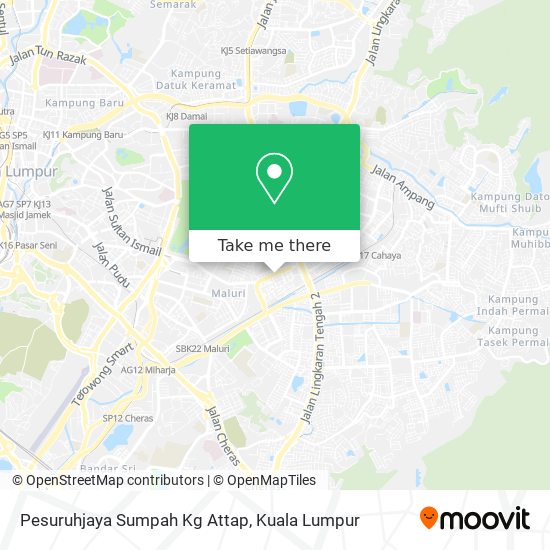 Pesuruhjaya Sumpah Kg Attap map