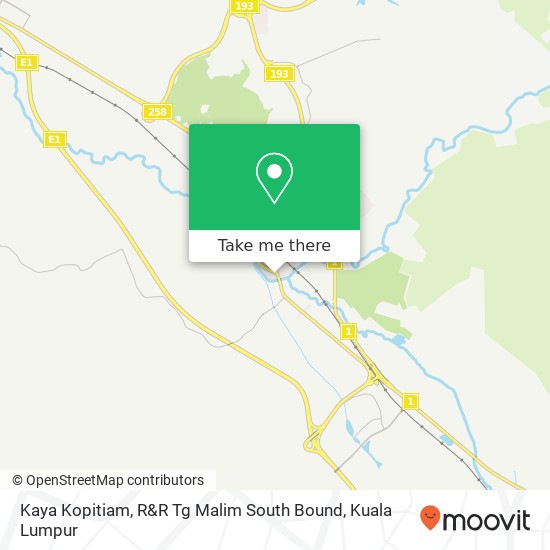 Peta Kaya Kopitiam, R&R Tg Malim South Bound