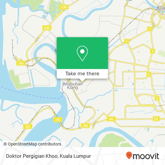 Doktor Pergigian Khoo map