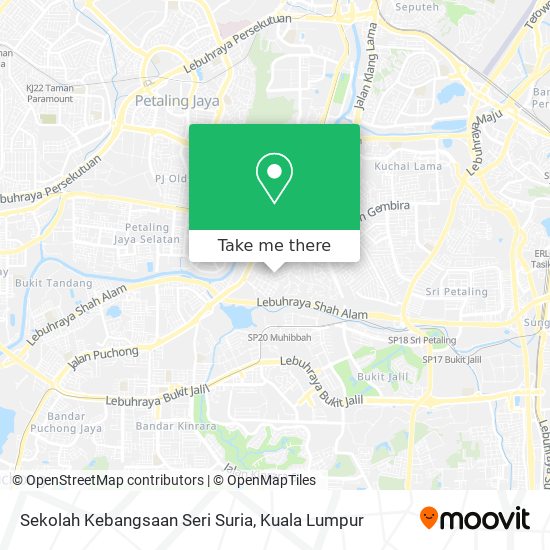 Peta Sekolah Kebangsaan Seri Suria